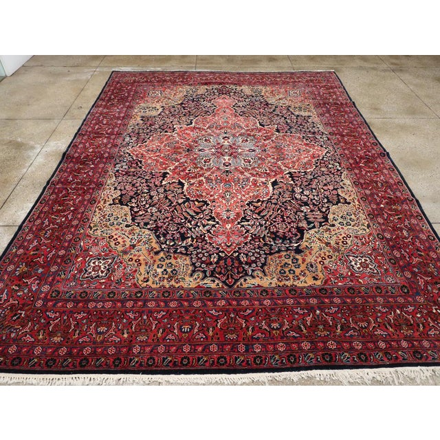 Galerie Shabab Collection Early 20th Century Persian Sarouk Room Size Carpet For Sale - Image 4 of 10