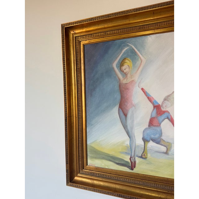 1980’s Jerry F. Stone “Velvet Dancer” Oil on Canvas Painting, Framed For Sale - Image 10 of 12
