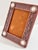 Glass 1980s Southwestern Tooled Leather Picture Frame With Concho Accents, Holds 5x7 Photo For Sale - Image 7 of 12