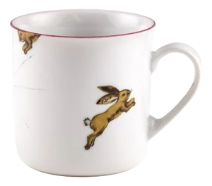 Wine Red Porcelain Collection Cup from Litolff, 1946
