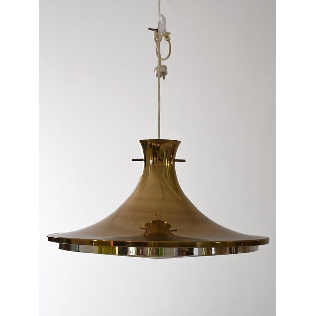 Gold Vintage Golden Pendant Lamp, 1960s For Sale - Image 8 of 8