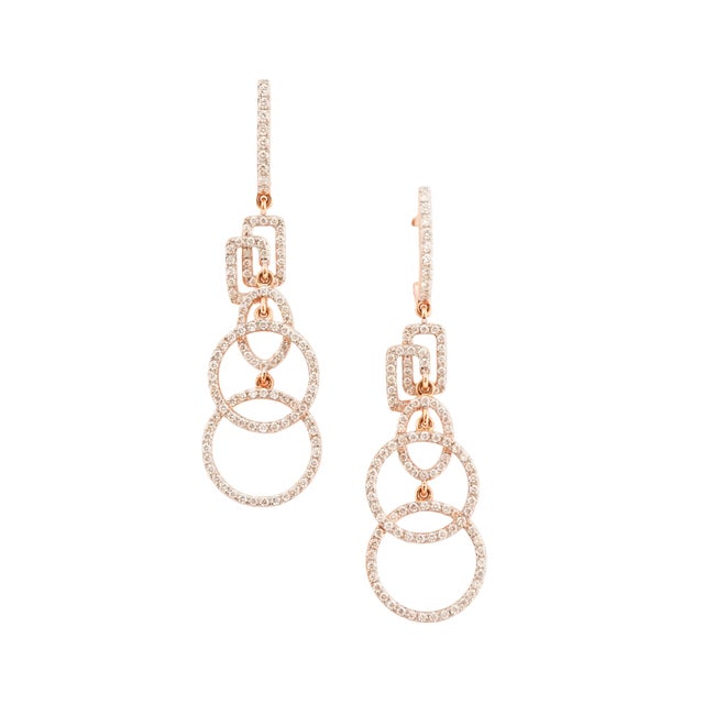 Early 21st Century Natural diamond 1.36cts earring in 18k gold For Sale - Image 5 of 6