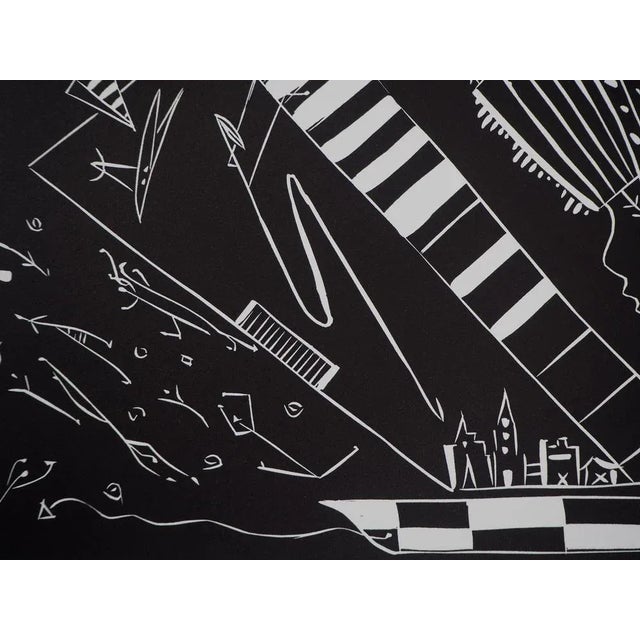 Raynal, Arrival in the City, Original Linocut For Sale - Image 3 of 6