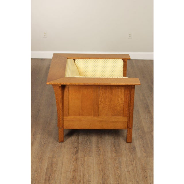 Stickley Mission Collection Oak Prairie Chair For Sale - Image 12 of 12