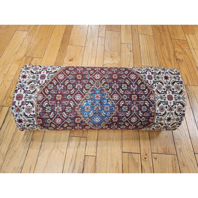 Vintage Persian Tabriz Mahi Rug, Wool Pile, Herati Design, 1950s For Sale - Image 12 of 12