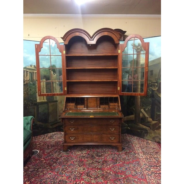 1990s Vintage Secretary Desk, Double Bonnet Secretary Desk For Sale - Image 5 of 17