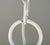 White Restored Vintage Cottage White Steel Six Arm Chandelier For Sale - Image 8 of 10
