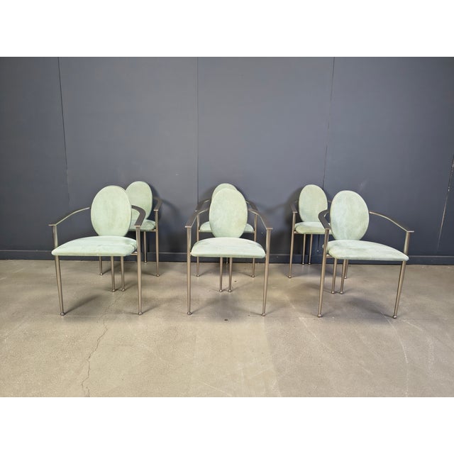 Vintage Dining Chairs from Belgo Chrom, 1980s, Set of 6 For Sale - Image 18 of 18