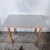 2000 - 2009 Mid-Century Blue Floral Formica Kitchen Dining Table For Sale - Image 5 of 7