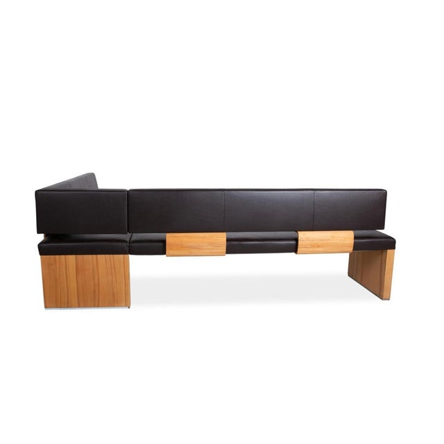Brown Leather Bench from Venjakob For Sale - Image 9 of 12