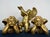 Set of 3 Vintage Hollywood Regency Gilded Cherub Putti Sculptures - Cast Composite Angels For Sale - Image 9 of 9