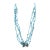 Contemporary Turquoise Hieshi Beaded Multi Strand Necklace For Sale