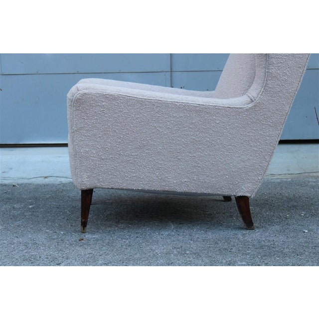 Italian High-Back Armchair, Italy, 1950s For Sale - Image 15 of 16