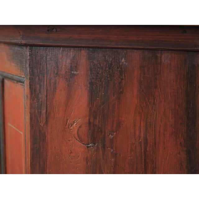 Beige Antique Painted Bavarian Pine Wardrobe, 19th Century For Sale - Image 8 of 18