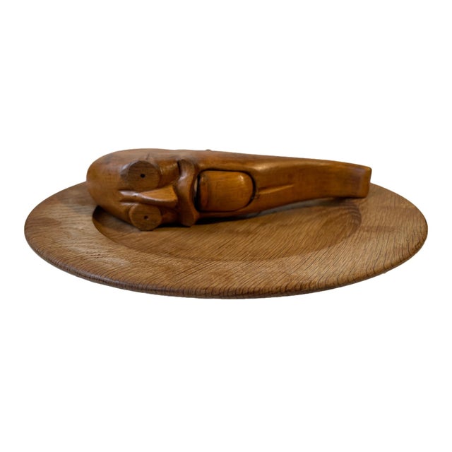 Vintage Beech Nutcracker and Teak Bowl by Kay Bojesen, 1930s, Set of 2 For Sale - Image 17 of 17