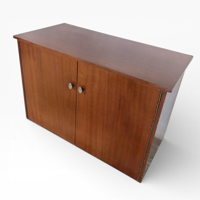 1970s Mid-Century Danish Teak Record Cabinet with Shelves, 1970s For Sale - Image 5 of 10