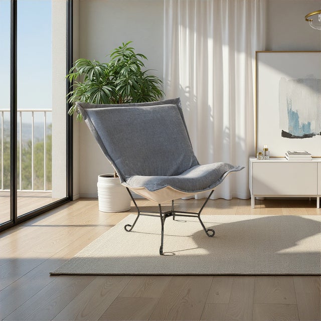 Textile Komodo Breeze Puff Chair and Frame For Sale - Image 7 of 8