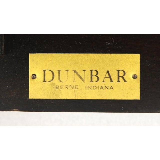 Ed Wormley Dunbar NEW Solid Linen Upholstery Ebonized Mahogany King Headboard For Sale - Image 10 of 17