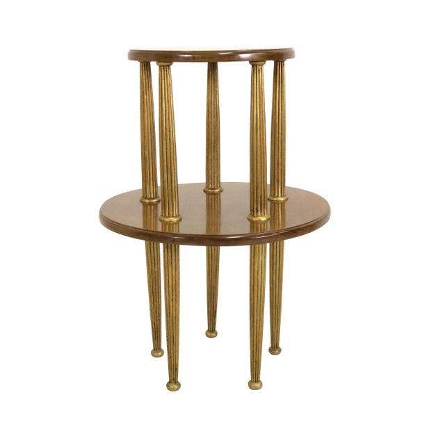 Art Deco Mahogany Pedestal Table, 1920s, in Good conditions. Designed 1920 to 1949