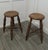 Late 19th Century Victorian Elm Farmhouse Kitchen Stools, 1880, Set of 2 For Sale - Image 5 of 9