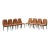 1940s Aldo Tura Goat Skin Tufted Dining Chairs- Set of 8 For Sale