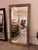 Traditional Restoration Hardware Illuminated Leaner Mirror in Aged Brass For Sale - Image 3 of 12