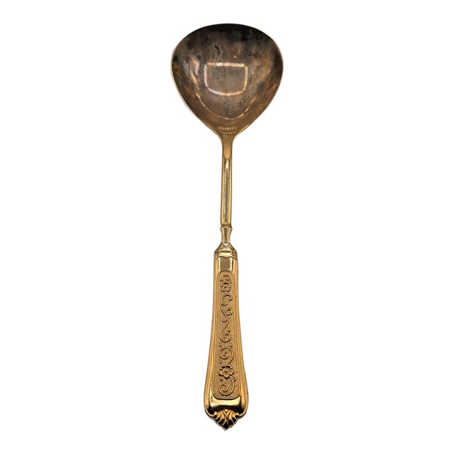 Late 20th Century International Silver Company Vintage Silver Plate Gravy Ladle For Sale