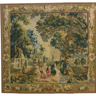 Authentic French Tapestry Wall Hanging For Sale