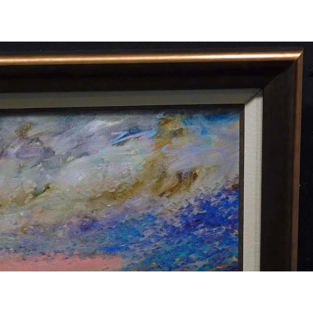 Impressionist Earl Biss Untitled #4 Giclee on Canvas with Custom Frame For Sale - Image 3 of 3