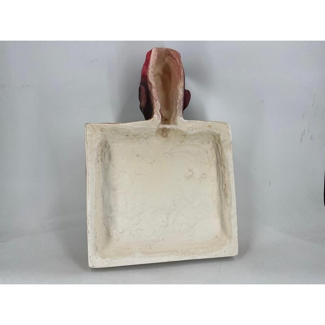 Rare plaster advertising sculpture for Banania Chicoray. Very cool decorative and collectible piece. Good overall...