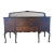 1920s Queen Anne Revival Mahogany-Toned Buffet Sideboard With Mirror For Sale