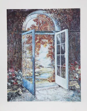 William Collier, "Open Door (Autumn)," Lithograph