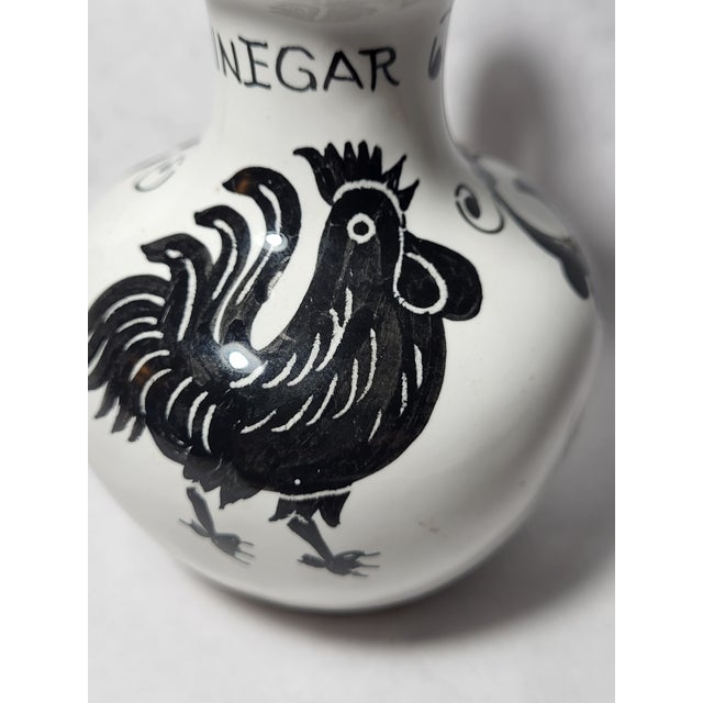 Ceramic 1970s Deruta Italy Pottery Signed Vinegar Jar For Sale - Image 7 of 10