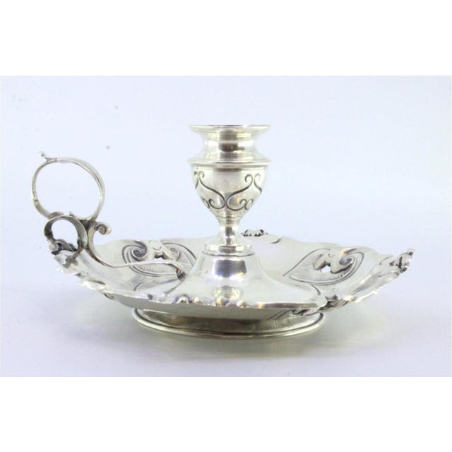 Silver Paddle with Shell-Shaped Reliefs, Cut-Outs and Acanthus Leaf For Sale - Image 4 of 7