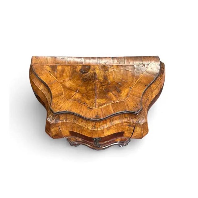 Italian Burled Wood Rococo Style Bombé Chests a Pair For Sale - Image 4 of 16