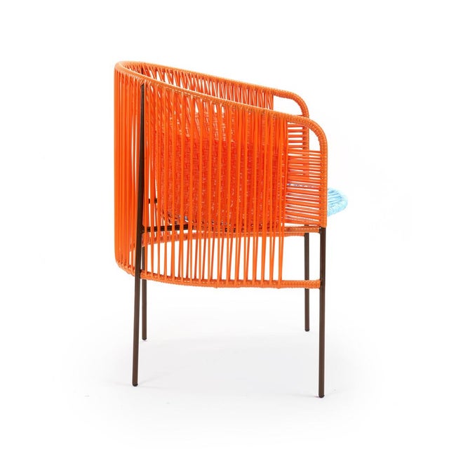 Orange Mint Caribe Dining Chair by Sebastian Herkner, Set of 4 For Sale - Image 4 of 18