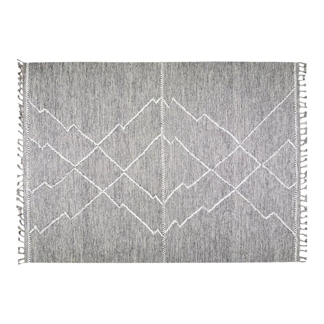 Moroccan Zanafi Hand Knotted Wool Rug,8'X10' For Sale