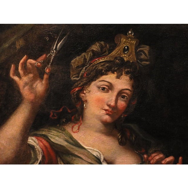 After Antonio Molinari, Samson and Delilah, 1700, Oil on Canvas For Sale - Image 6 of 14
