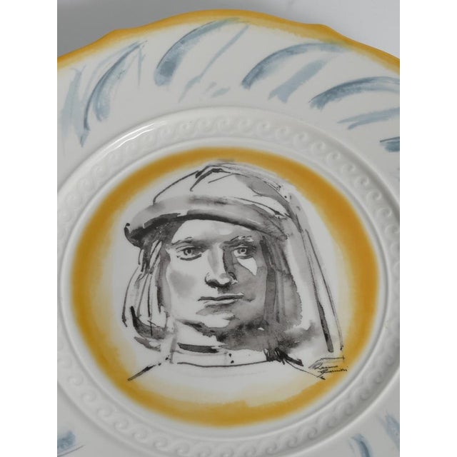 Lorenzo Magnificent Wall Plate by Guarnier for Ginori For Sale - Image 6 of 13