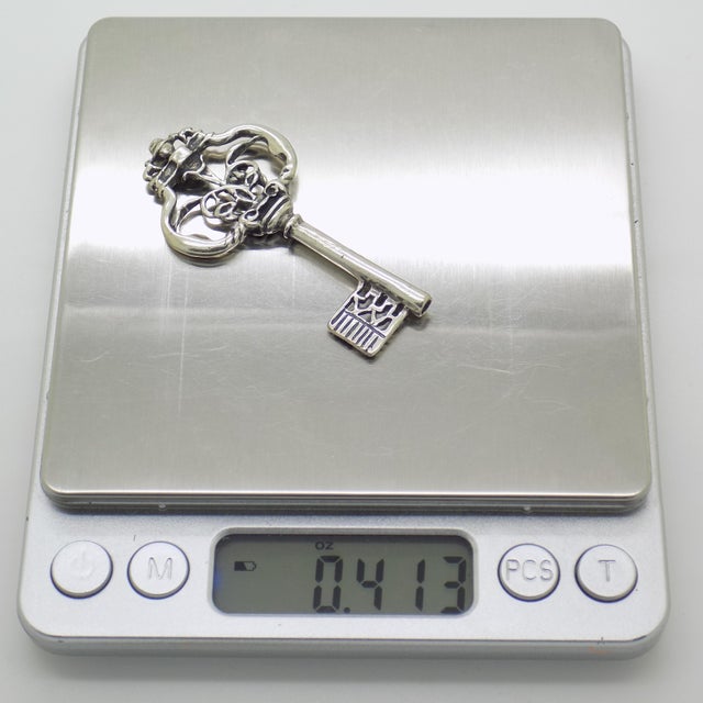 Vintage Italian Handmade Silver Key Figurine, Tuscany, Italy, 1980s For Sale - Image 11 of 13