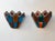 Metal Pair of Hammered Glass Wrought Iron Sconces by Longobard, Italy, 1970s For Sale - Image 7 of 12