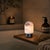 Metal Aloadecor Natural Spanish Alabaster Rechargeable Table Lamp With Dimmable Led For Sale - Image 7 of 9