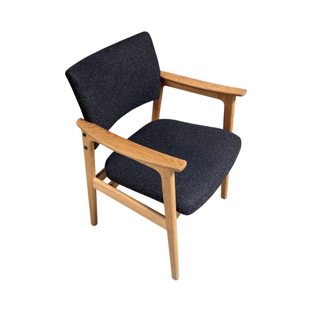 Erik Kirkegaard Erik Kirkegaard Danish Modern Oak Armchair, 1960s, Attributed For Sale - Image 4 of 9