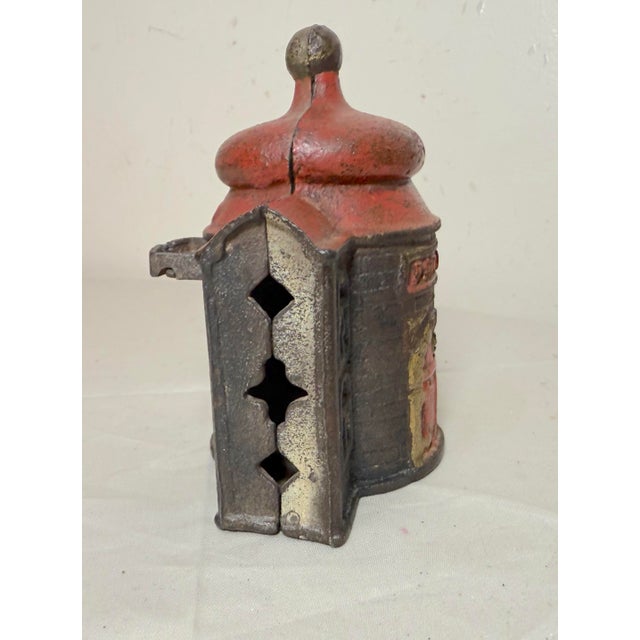 Antique 1892 Kyser & Rex Cast Iron Mechanical Still Bank Presto Building 19th C. For Sale - Image 9 of 10