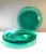 Vintage Forte Crisa Green Glass Plates- Set of 4 For Sale - Image 13 of 13