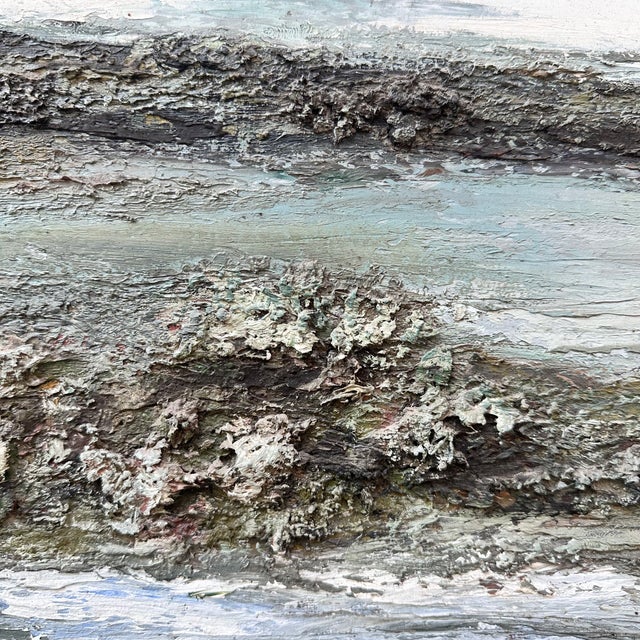 Ronald, Beach at Dusk, 1980s, Oil Painting on Canvas, Framed For Sale - Image 10 of 18