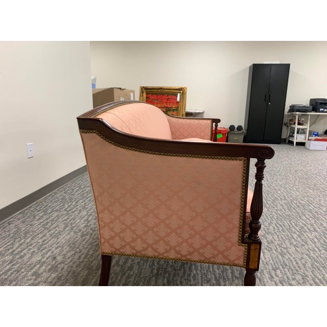 Traditional Mid 20th Century Hickory Chair James River Sheraton-Style Settee For Sale - Image 3 of 9