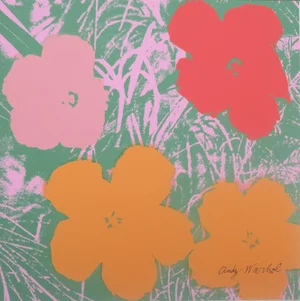 1986 Carnegie Museum of Art Andy Warhol Flowers 65 Lithograph