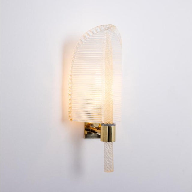 Murano Glass Wall Sconces from Barovier & Toso, Italy, 1970s, Set of 2 For Sale - Image 11 of 18