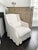 Shabby Chic Slipcovered Accent Chair and Pillow For Sale - Image 3 of 8